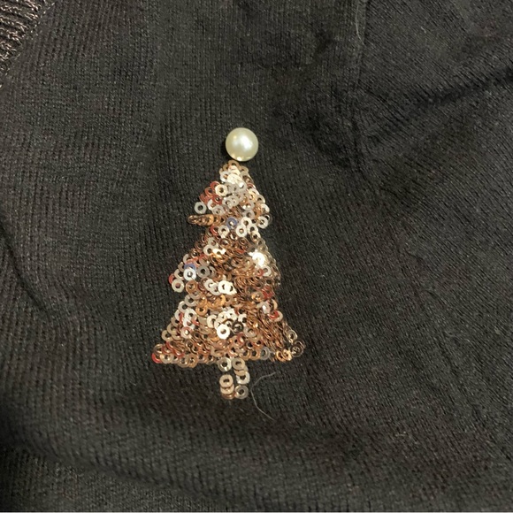 Ugly Christmas Sweater Winner | Black & Metallic & Rhinestone | Size 8 - Picture 7 of 9